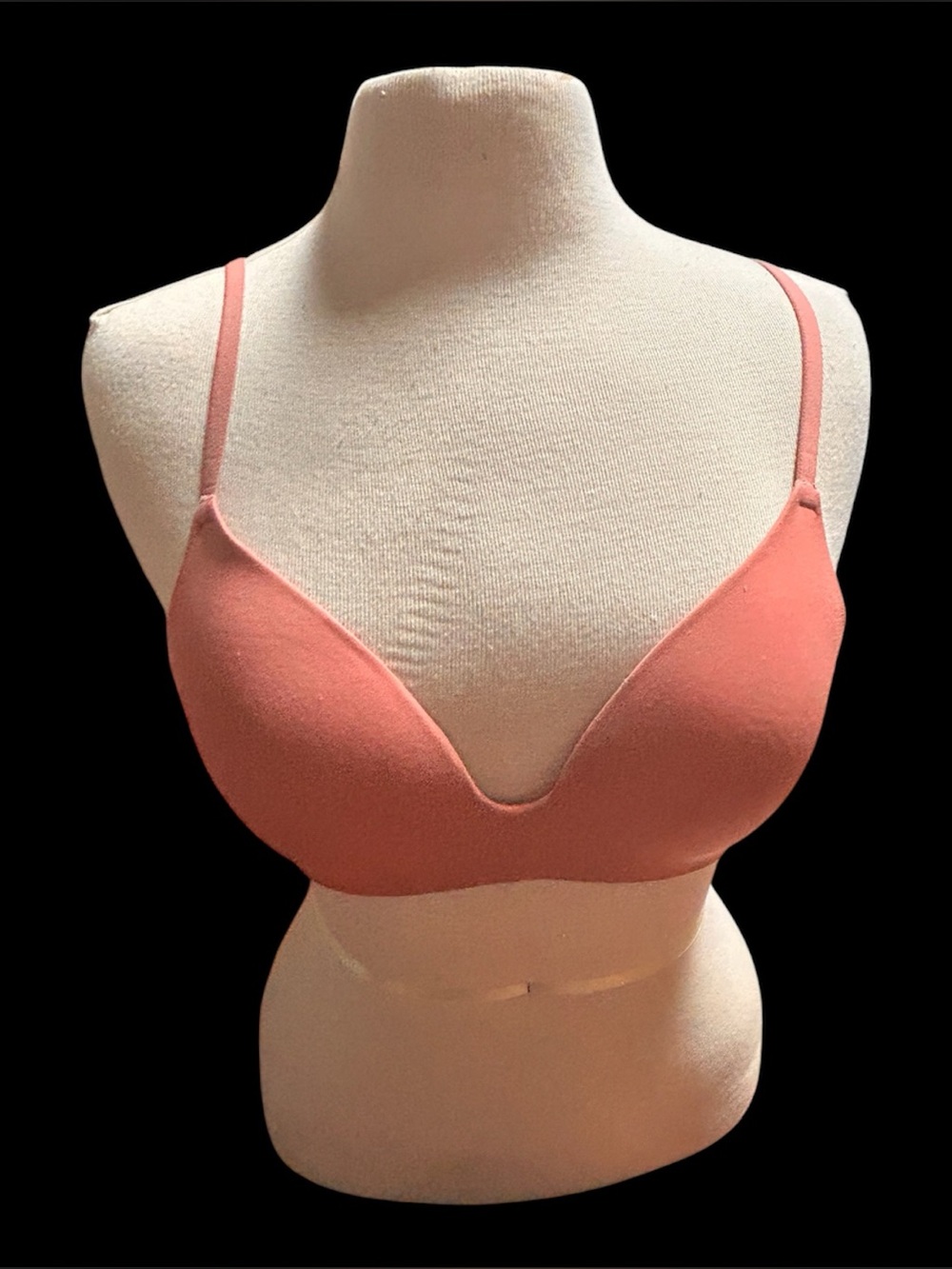 PINK Victoria's Secret V-Plunge Seamless Bra in Coral